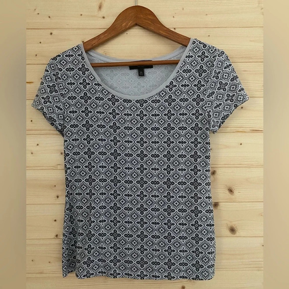 BANANA REPUBLIC Luxe Touch Women's Tee | Color: Gray/Brown | Size: XS - Picture 1 of 8